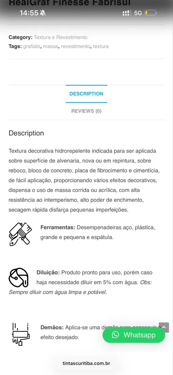 Massa para grafiato verde escuro