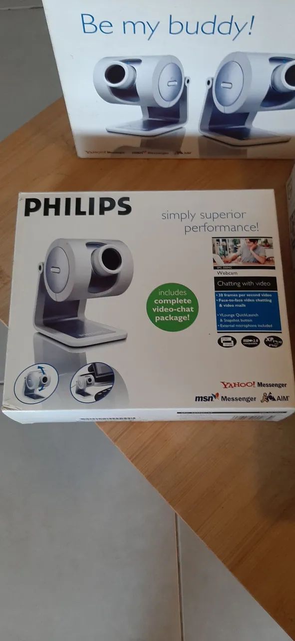 2 câmeras Philips com cabo USB e microfone para computador, etc.  - Foto 3