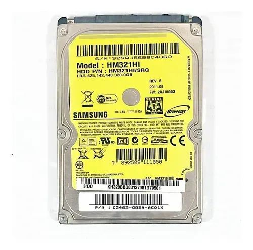 Hd para notebook Samsung 320gb - Foto 3