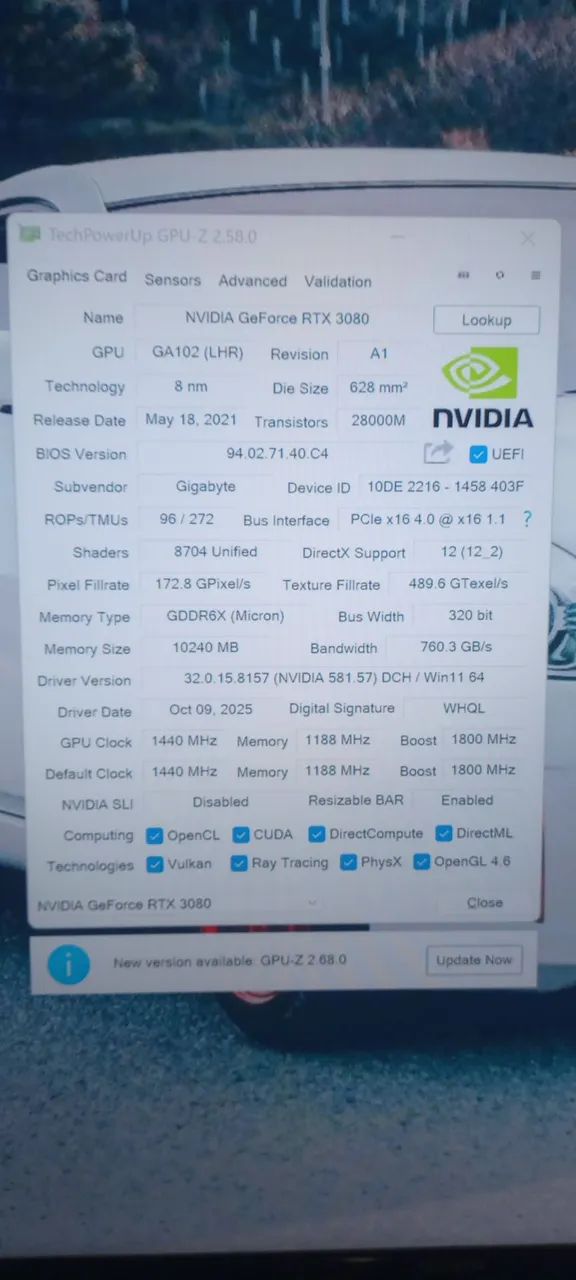 RTX 3080 10GB Gigabyte LHR  - Foto 3