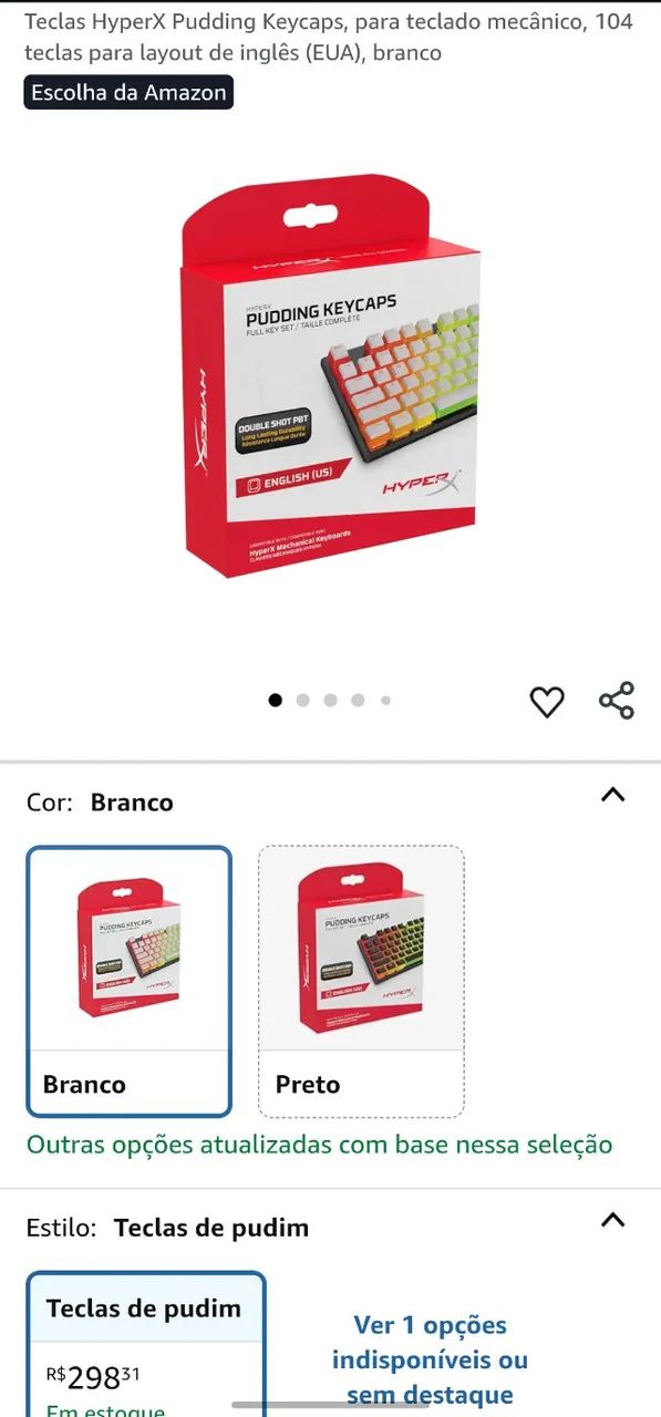 TECLADO MECÂNICO AULA F75 + KEYCAPS HYPERX PUDDING - Foto 6