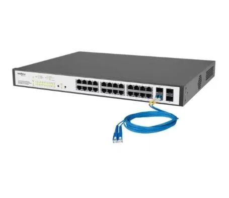 Switch Intelbras SG2404 PoE L2 mas 24 Portas Gigabit 4PGBIC 10 100 1000M - Foto 3