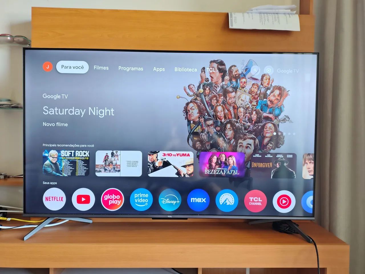 TV Smart 4K QLED 50" UHD TCL, menos de 3 meses de uso, nota fiscal e na garantia  - Foto 2