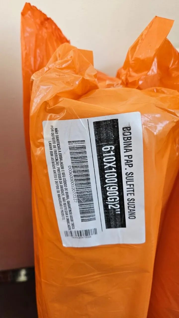 4 BOBINAS DE PAPEL SULFITE 90 GRAMAS 610MM X 100 METROS 2 POLEGADAS - Foto 2