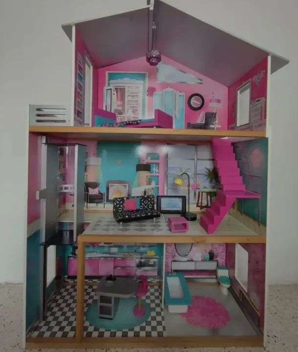 Casinha de Bonecas Tríplex da barbie - Foto 5