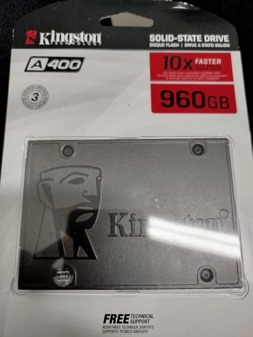 SSD Kingston A400 960GB - 10x Mais Rápido!