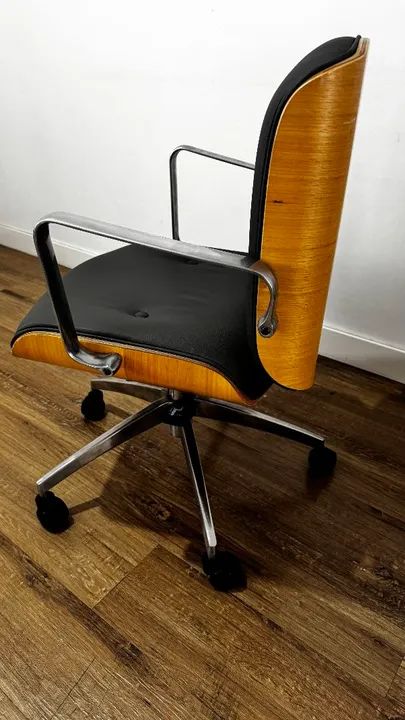 Cadeira de Escritório Giratória com Rodinhas - Foto 5