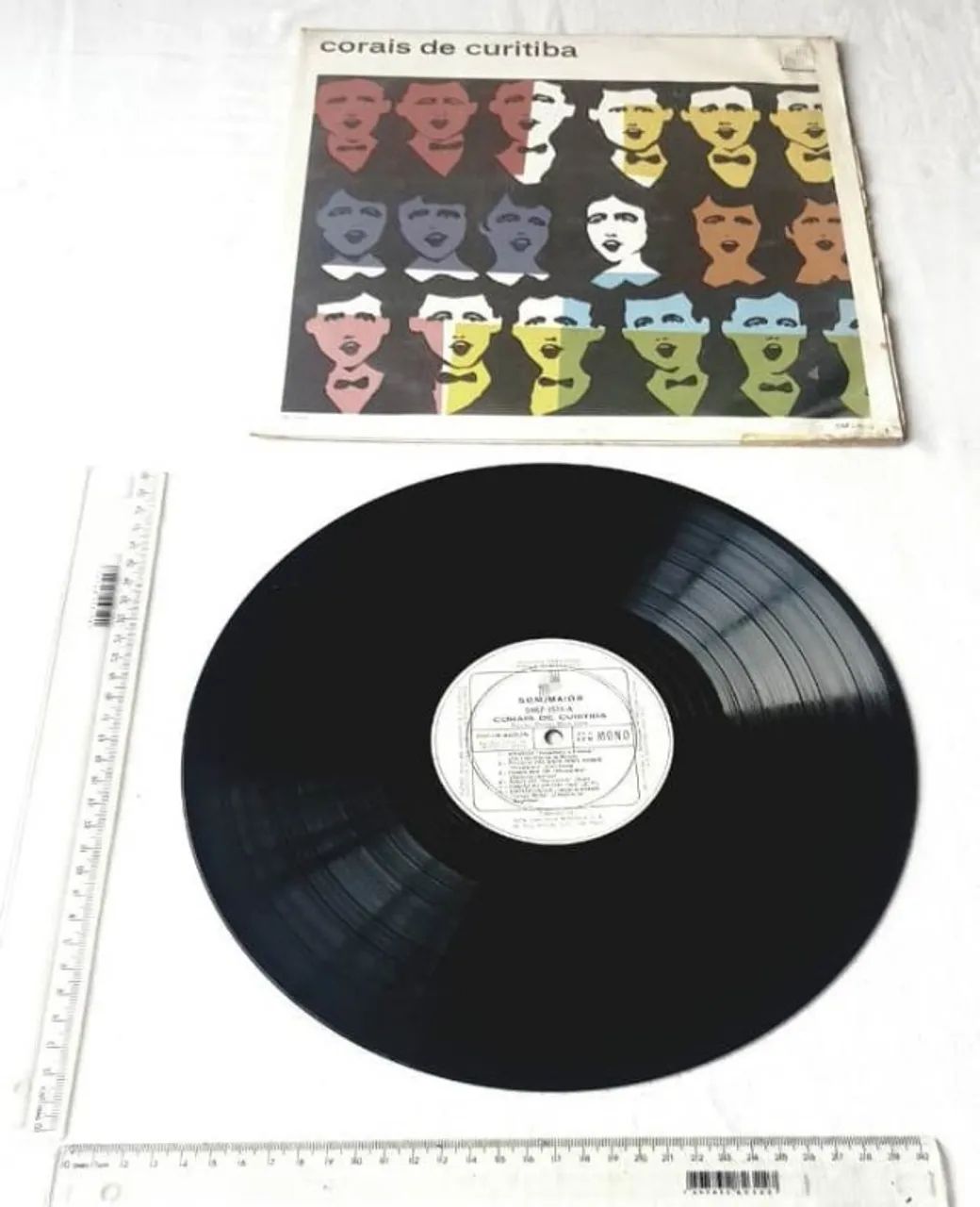 LP Disco Vinil - Corais de Curitiba - Regente Mário Garau - Anos 60 - Foto 5