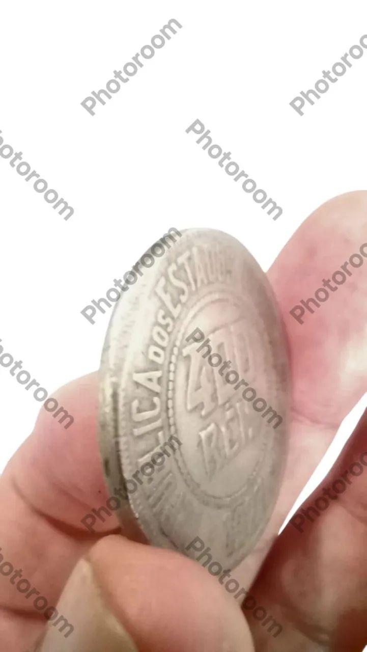 Moeda 400 Réis/defeito 1921 - Foto 2