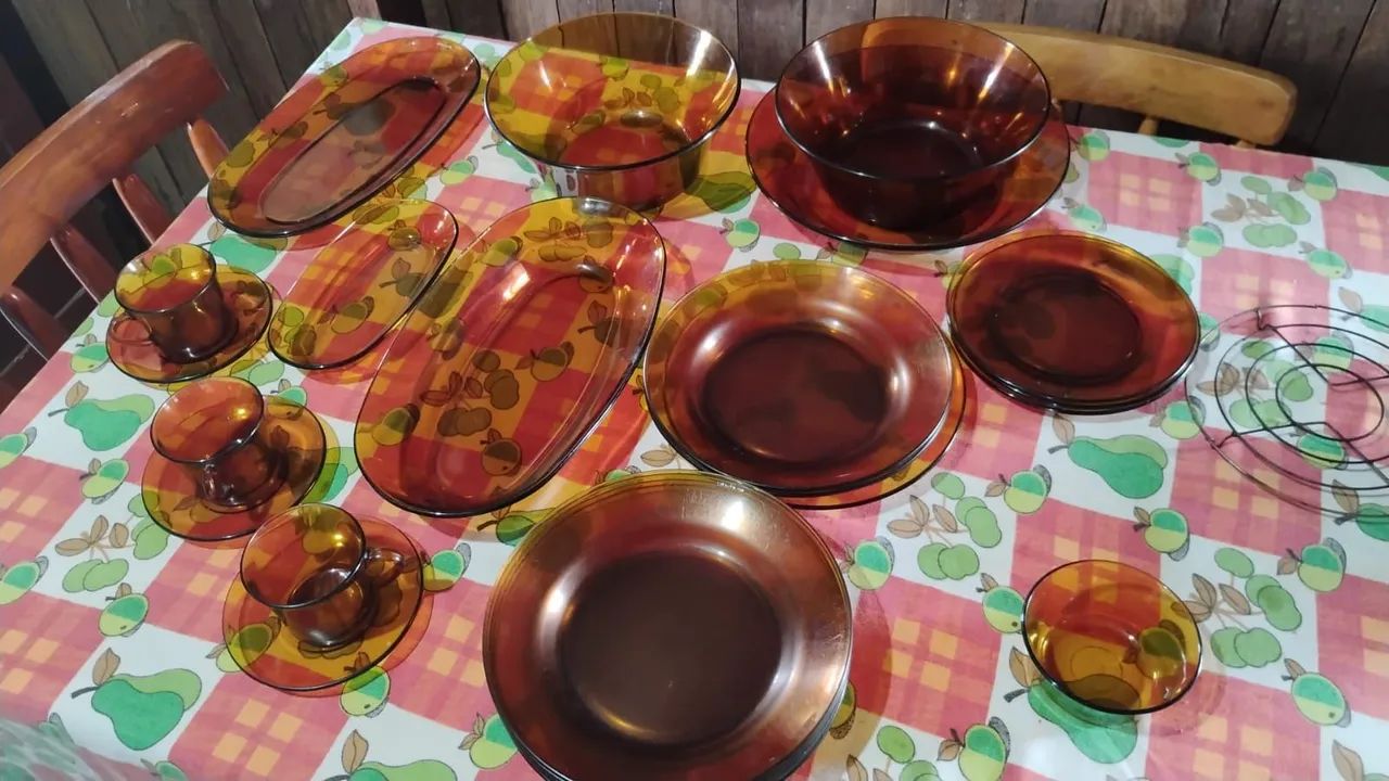 Conjunto Duralex Antigo Original - Raridade Vintage para Colecionadores