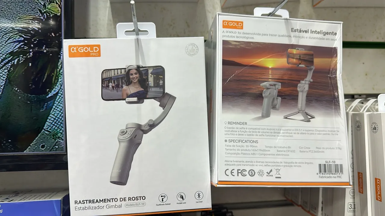 Estabilizador Gimbal para Celular Alpha Gold Pro - SLF-10