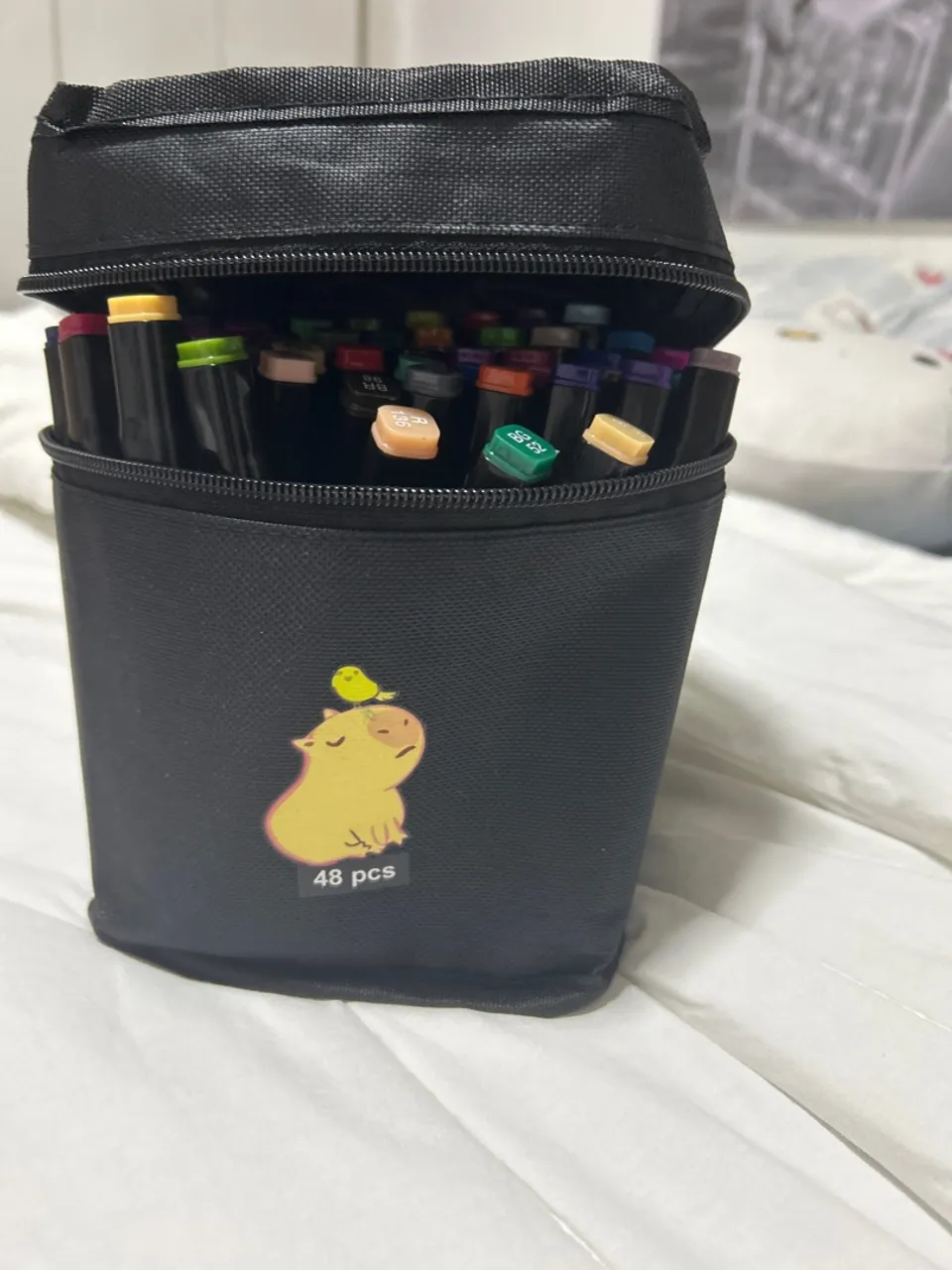 Estojo de Canetas Marcadoras 48 Cores - Desenho e Arte