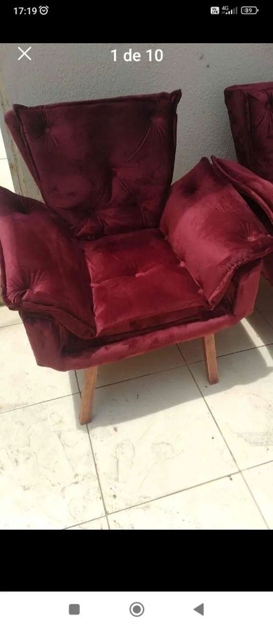   Poltronas e Puff em Veludo em todas as cores - Foto 5