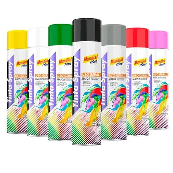 Tintas Spray Uso Geral - preço para 6 unidades R$ 100 reais