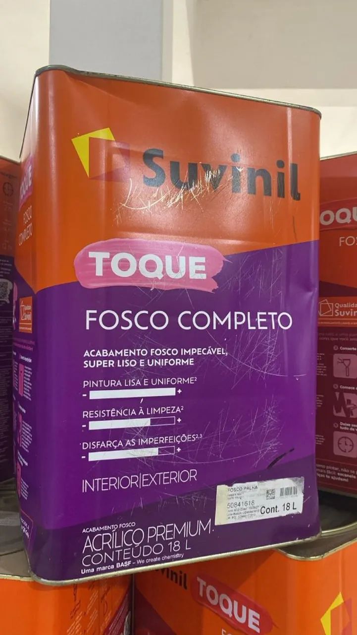 Tinta Suvinil Palha Toque Fosco Completo 18L - Novo
