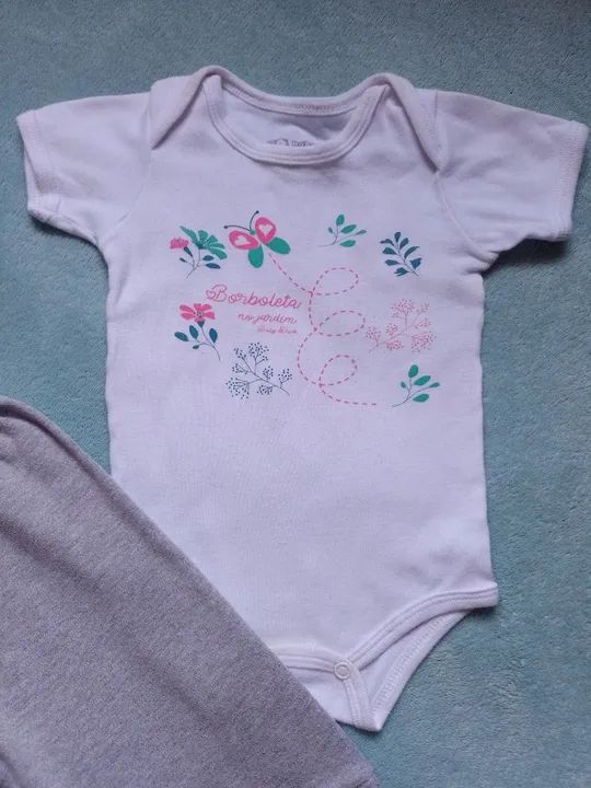 Conjunto de Roupa para Bebê - Body e Calça - Foto 2