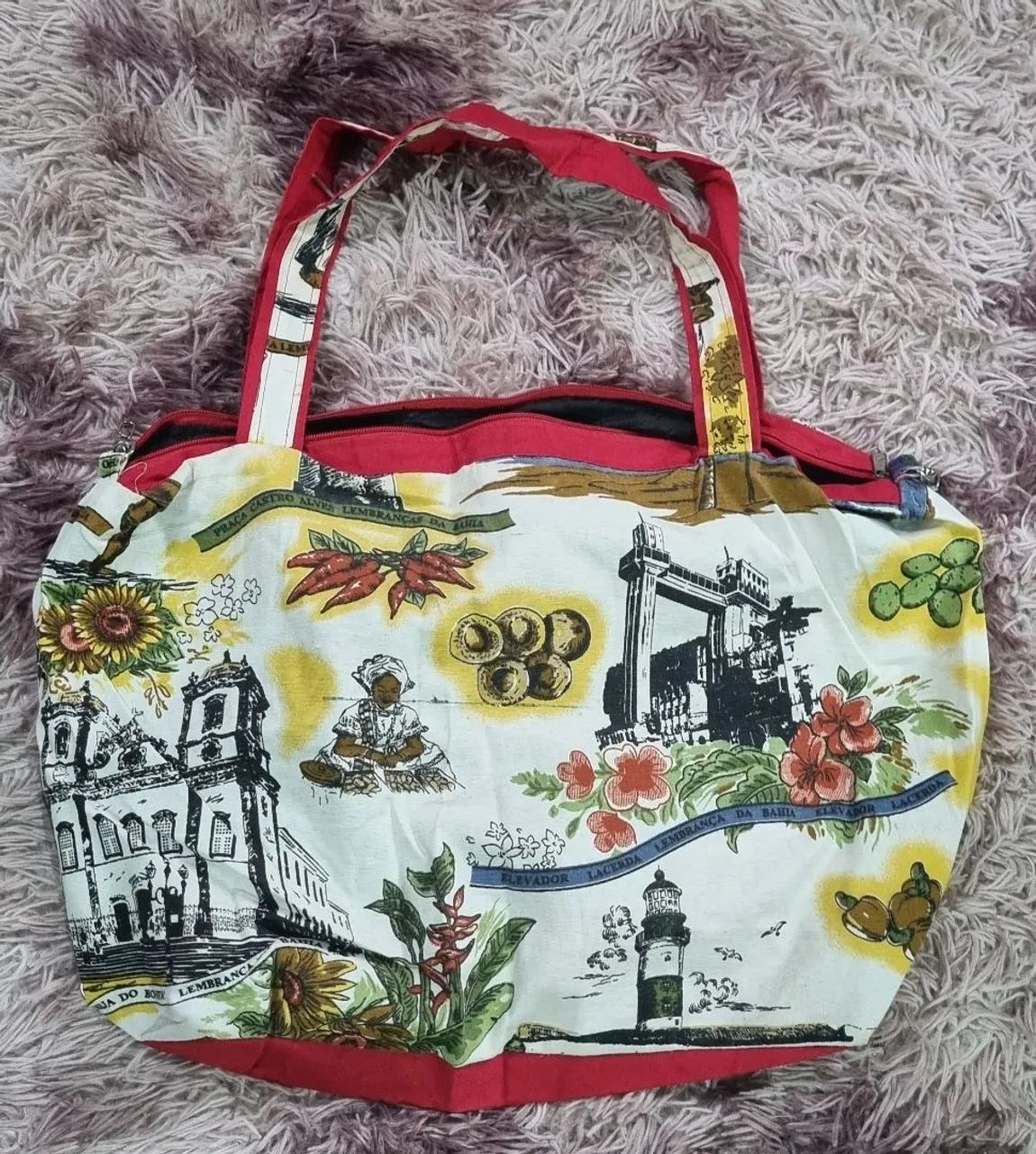 Bolsa tecido tamanho medio - Foto 4