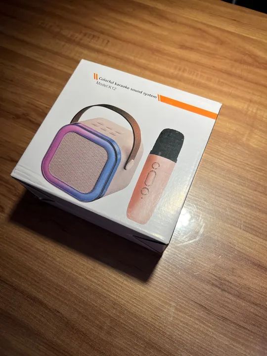 Caixa de som karaokê com microfone Bluetooth  - Foto 6