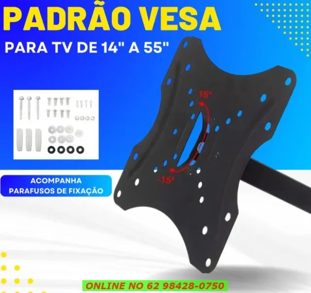 Suporte Para Tv Articulado 14 a 55 Polegadas Universal P/Todas Televisões - Foto 6