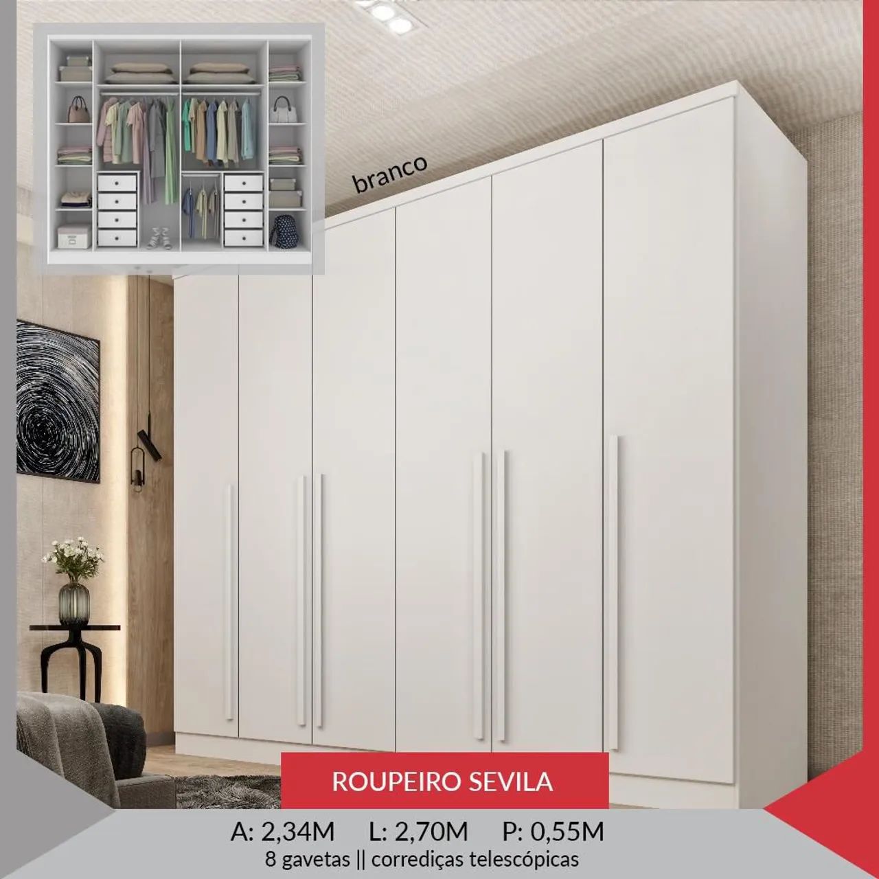 Guarda roupa casal 