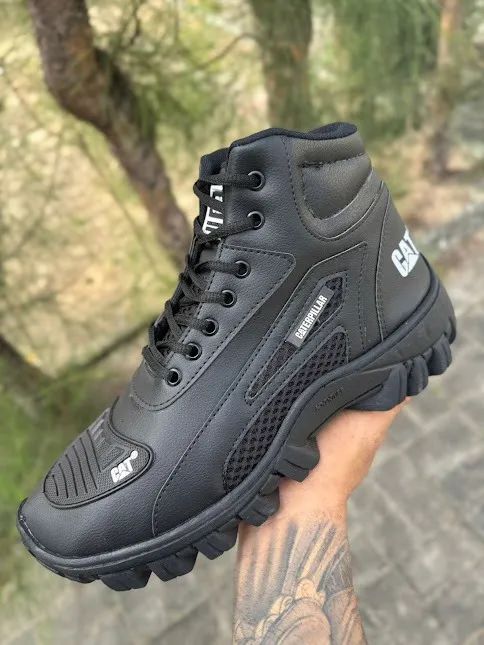 Caterpillar Men's Threshold Waterproof Steel Toe Construction Boot, Black