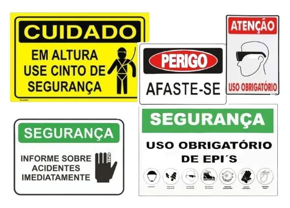 Placas de Sinalização em PVC