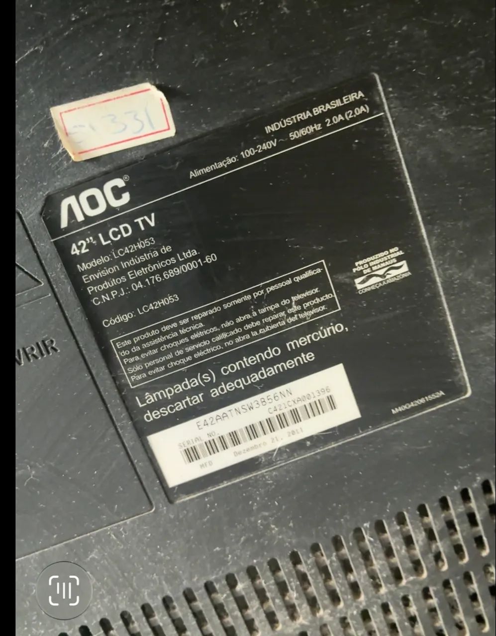 Televisão com tela ruim  aceito ofertas - Foto 2