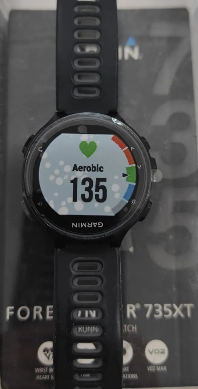 Smartwatch Garmin Forerunner 735XT preto - Foto 4