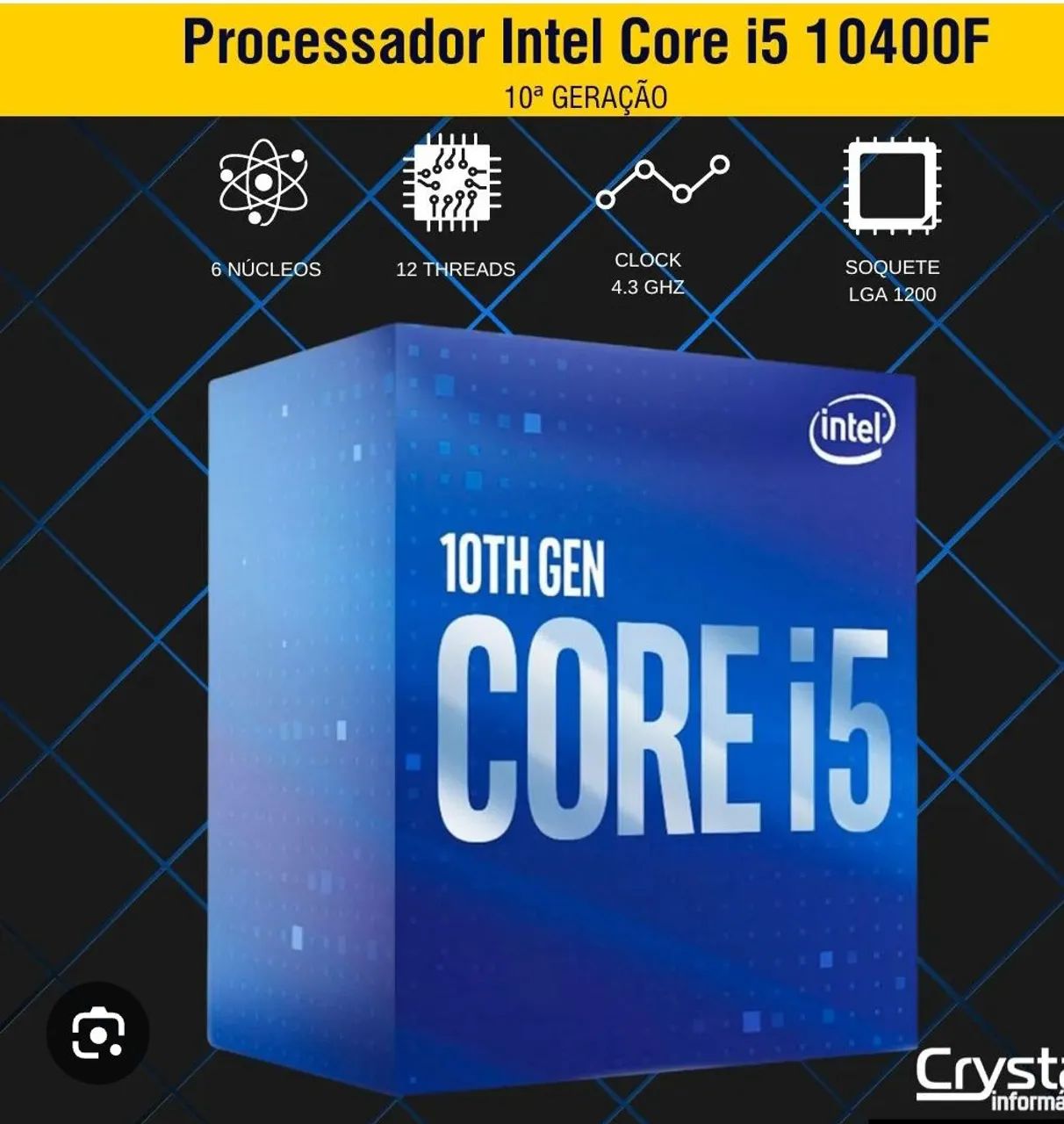Processador Intel 10400f com Air cooler deepcool - Foto 5