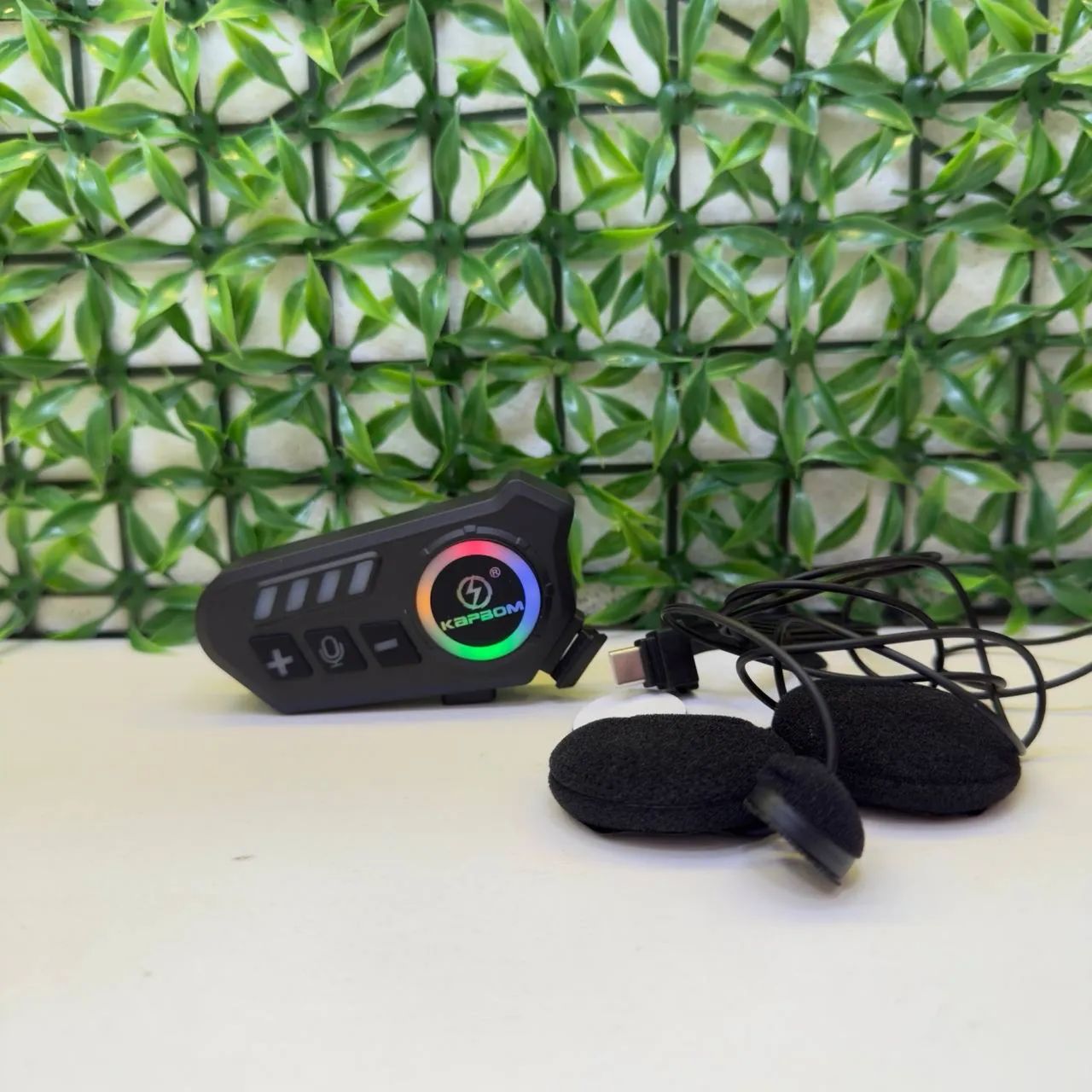 FONE DE OUVIDO BLUETOOTH COM MICROFONE PARA CAPACETE KA-B07 - Foto 2