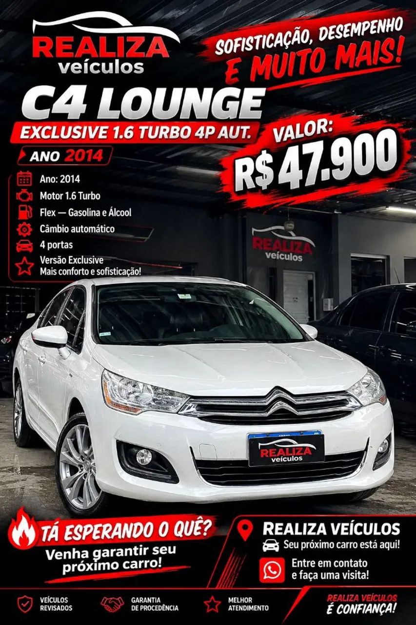 Citroën C4 C4 LOUNGE Exclusive 1.6 Turbo 4p Aut. 2014