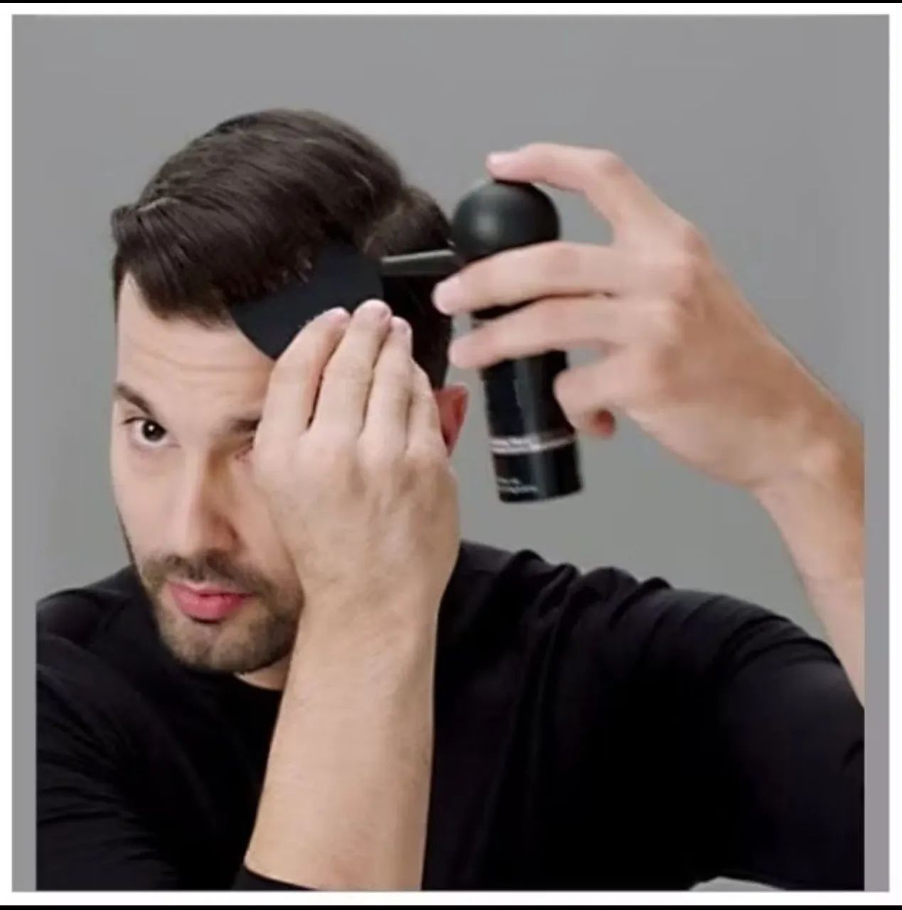 Fibra Capilar Preto, maquiagem para cabelo  - Foto 4
