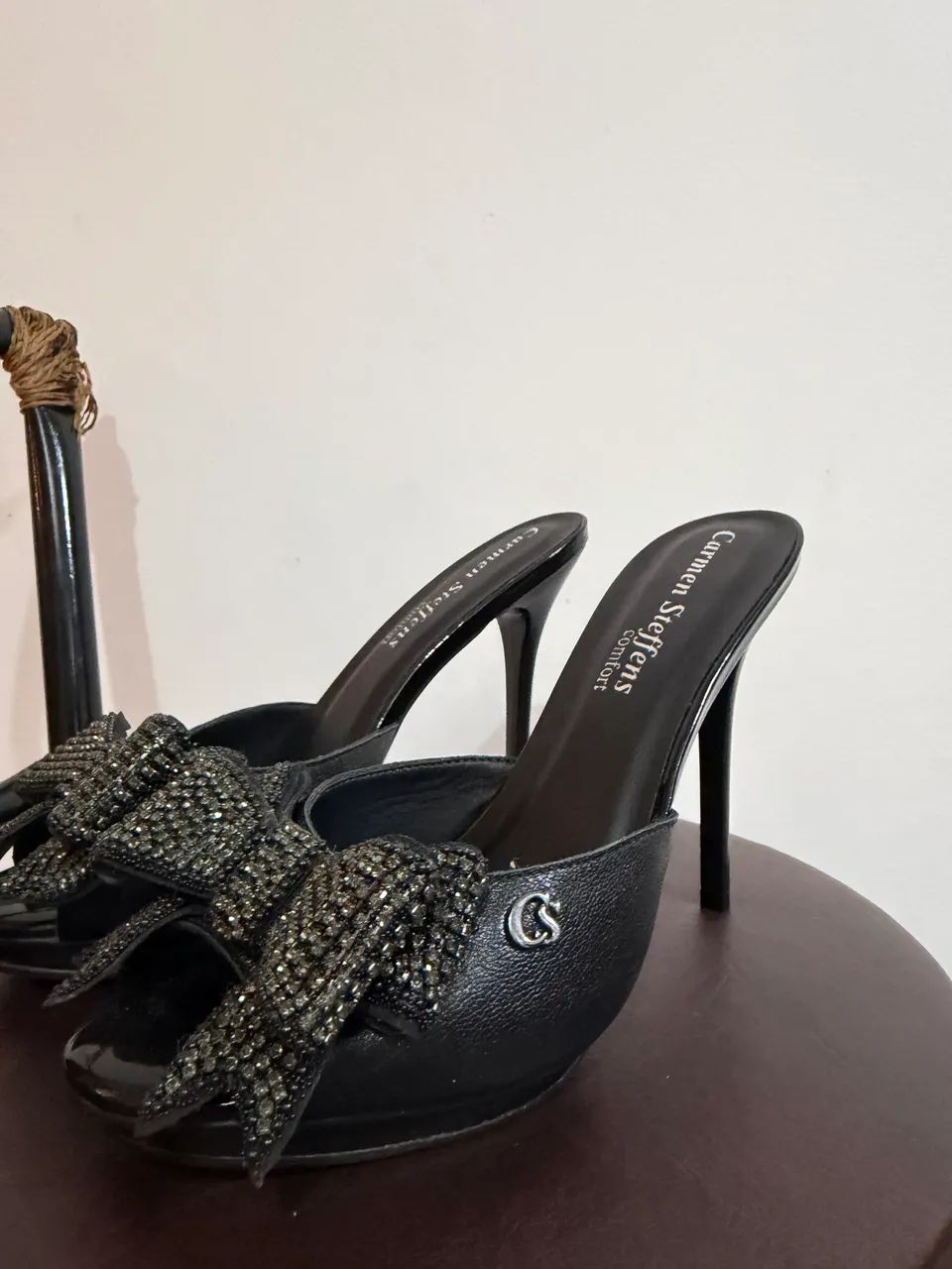 tamanco carmen steffens preto 37