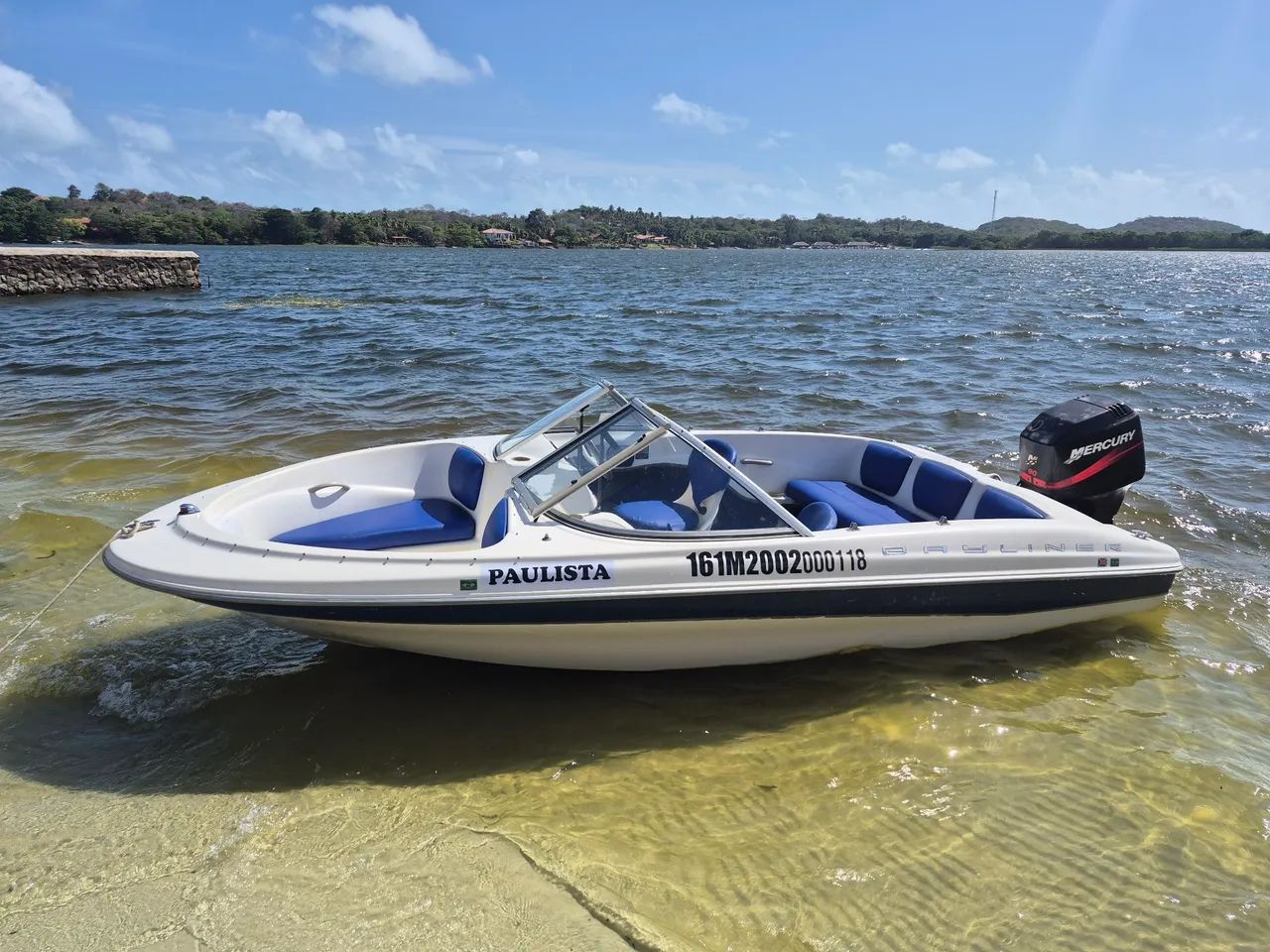Lancha Bayliner 160 Recebo moto esportiva 
