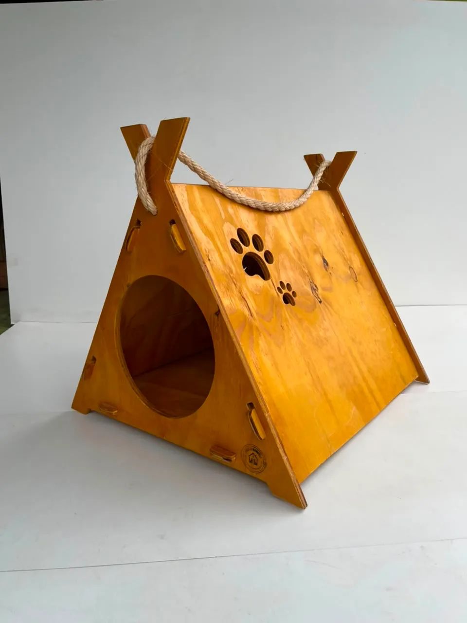 Casinha de cachorro gato hamster - artesanal madeira Casa Comandolli