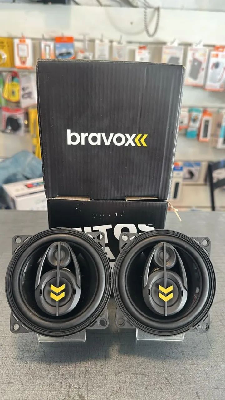 Par Auto Falante Bravox Triaxial 55Rms de 4 Polegadas - Foto 3