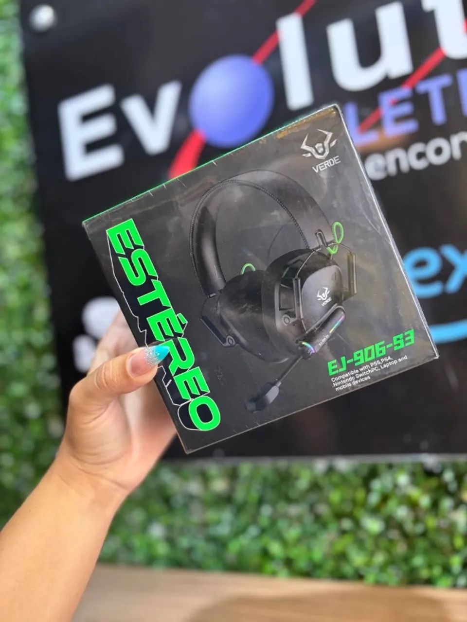 Fone Headset Estéreo Gamer - Verde
