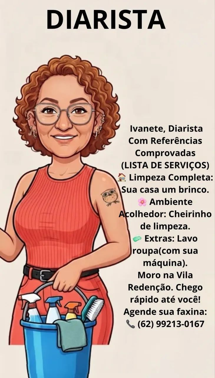 Diarista com referência em Goiânia 