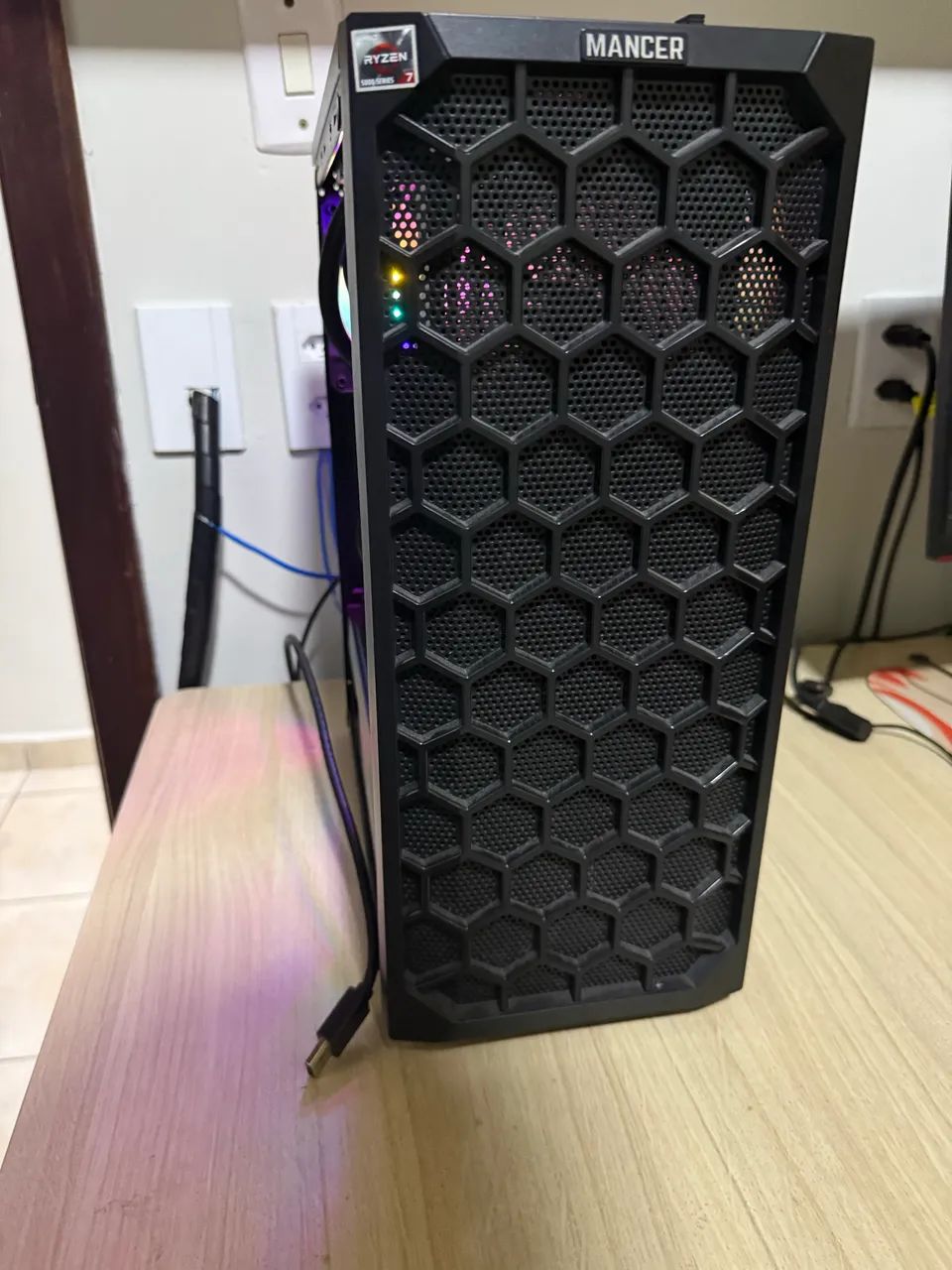 Pc Gamer Ryzen 7 5700x3d + 2060 SUPER e monitor Gamer.  - Foto 3