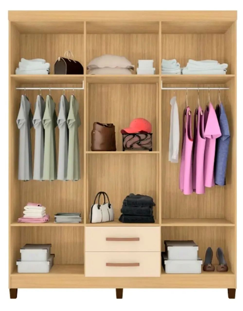 Guarda roupa em mdf entrego e monto  - Foto 2