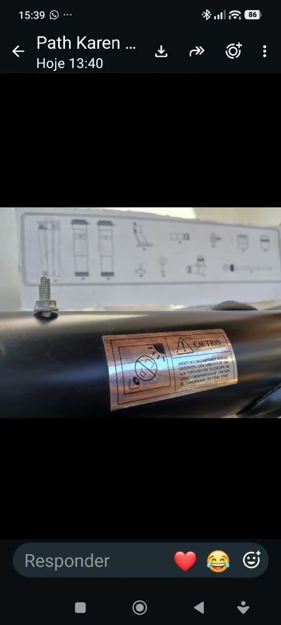 TELESCÓPIO ASTRONÔMICO GLEIKA F70060M COMPLETO  - Foto 5