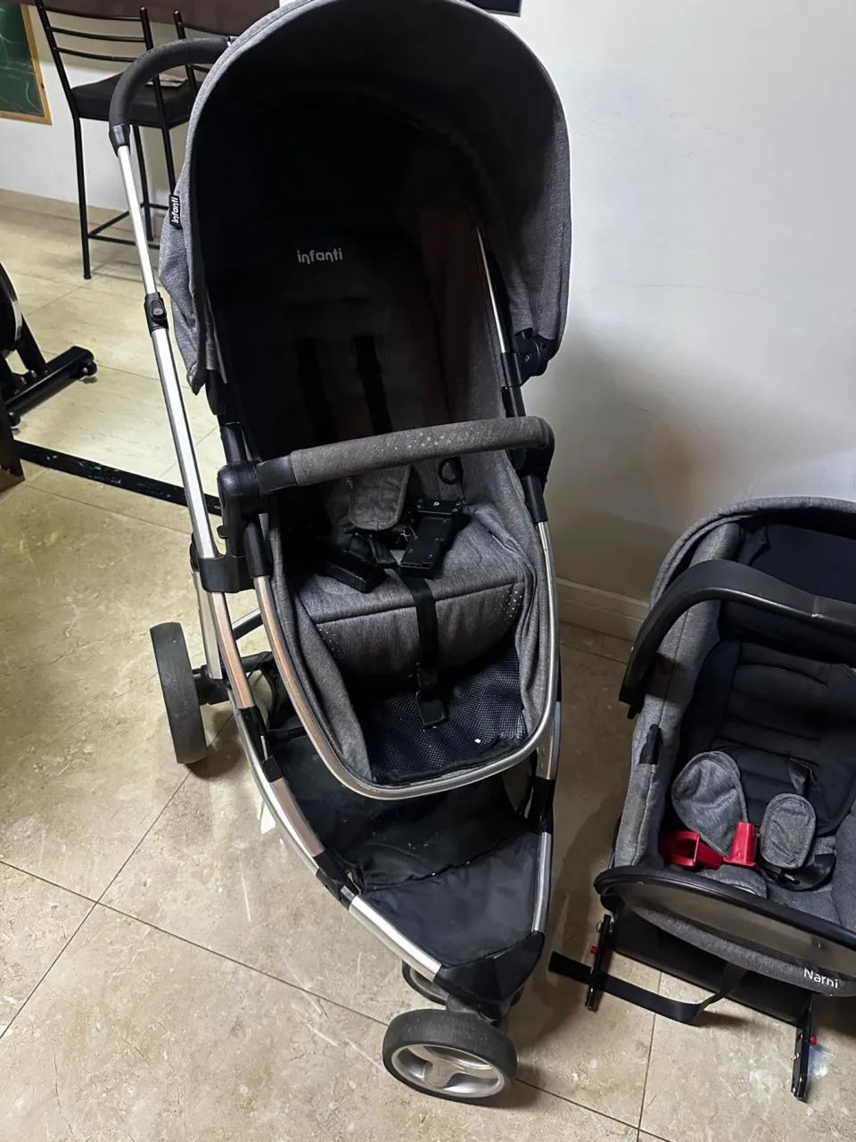 Carrinho de bebê infantil SKY - Travel System Completo