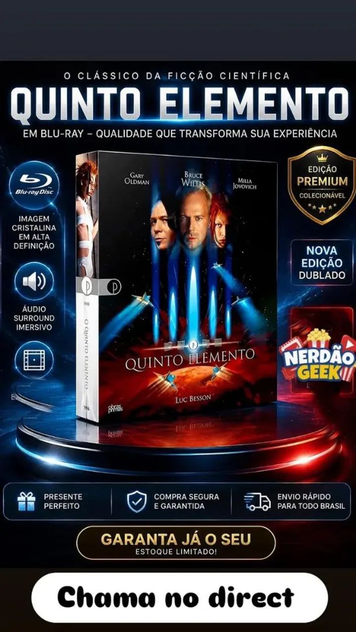 Filme O quinto elemento blu-ray edição de colecionador 