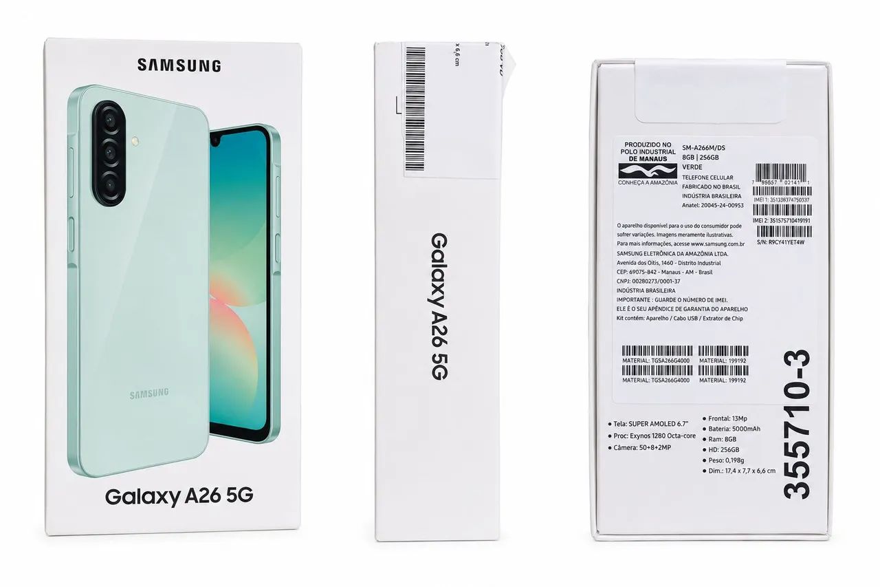 Oferta Celular Samsung A26 NOVO na caixa Lacrado com a NOTA  - Foto 2