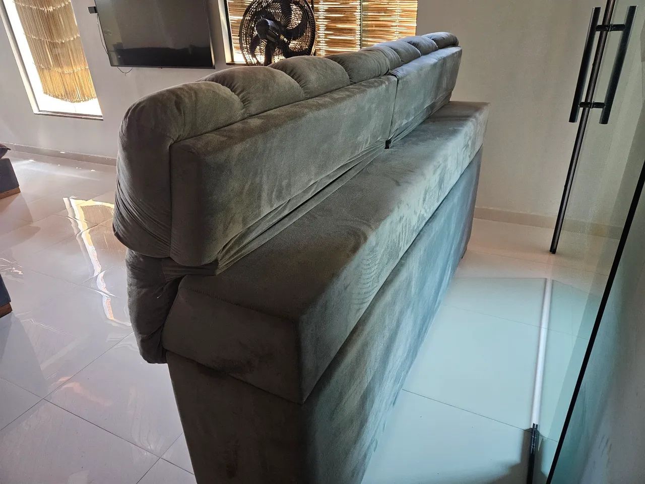 Cabeceira estofada para cama super king - Foto 3