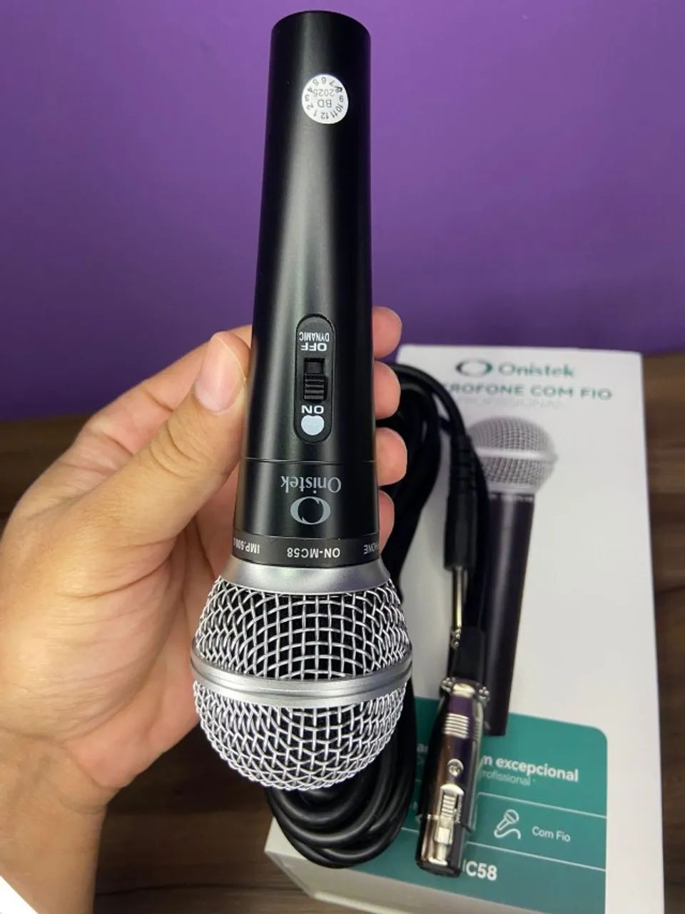 Microfone Metálico com Fio ON-MC58 Onistek