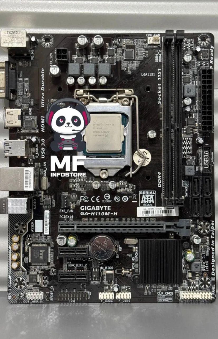 Kit H110M-H Gigabyte + i5 6500