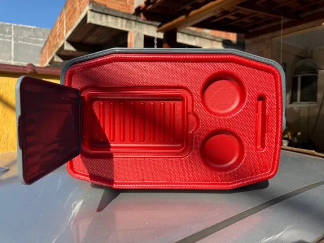 Caixa Térmica Cooler Termolar SUV 20L Cinza/Vermelho (Nova) - Foto 5