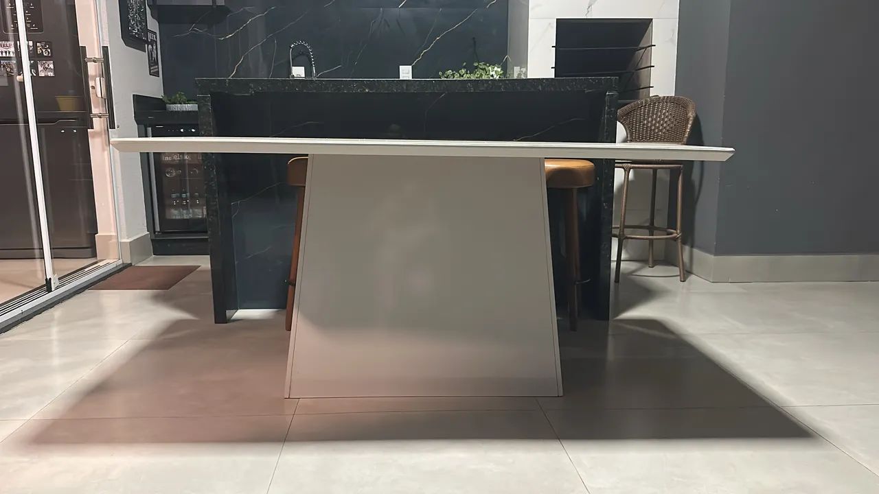 Mesa com tampo de vidro - Foto 4