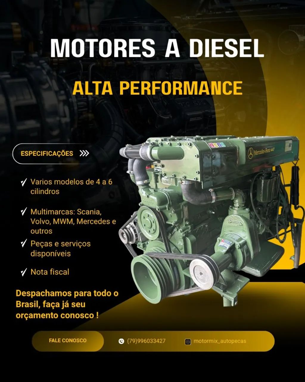 Motores a Diesel para Barcos e Equipamentos